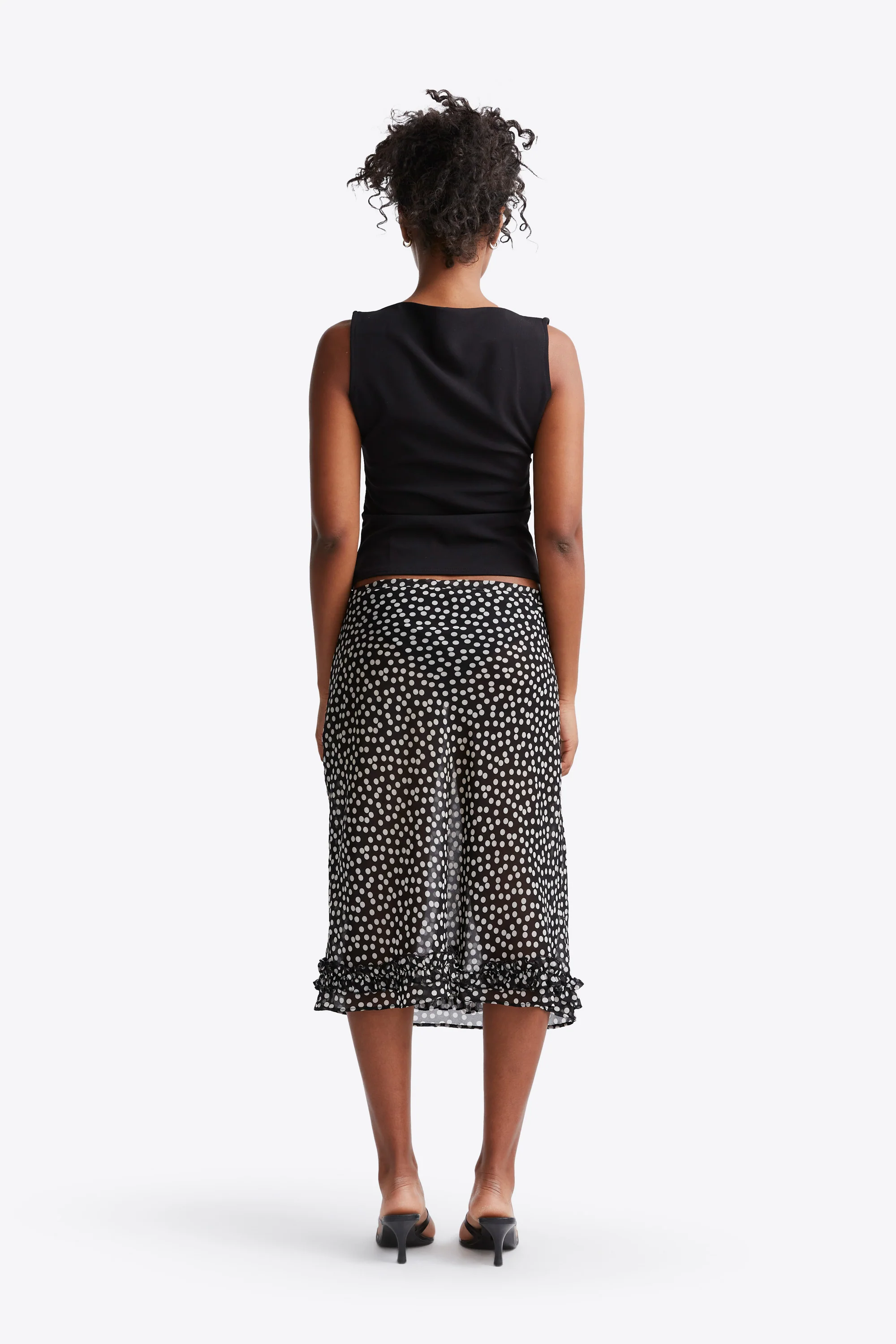 Meadow Skirt - Black Polka Dot - Image 5