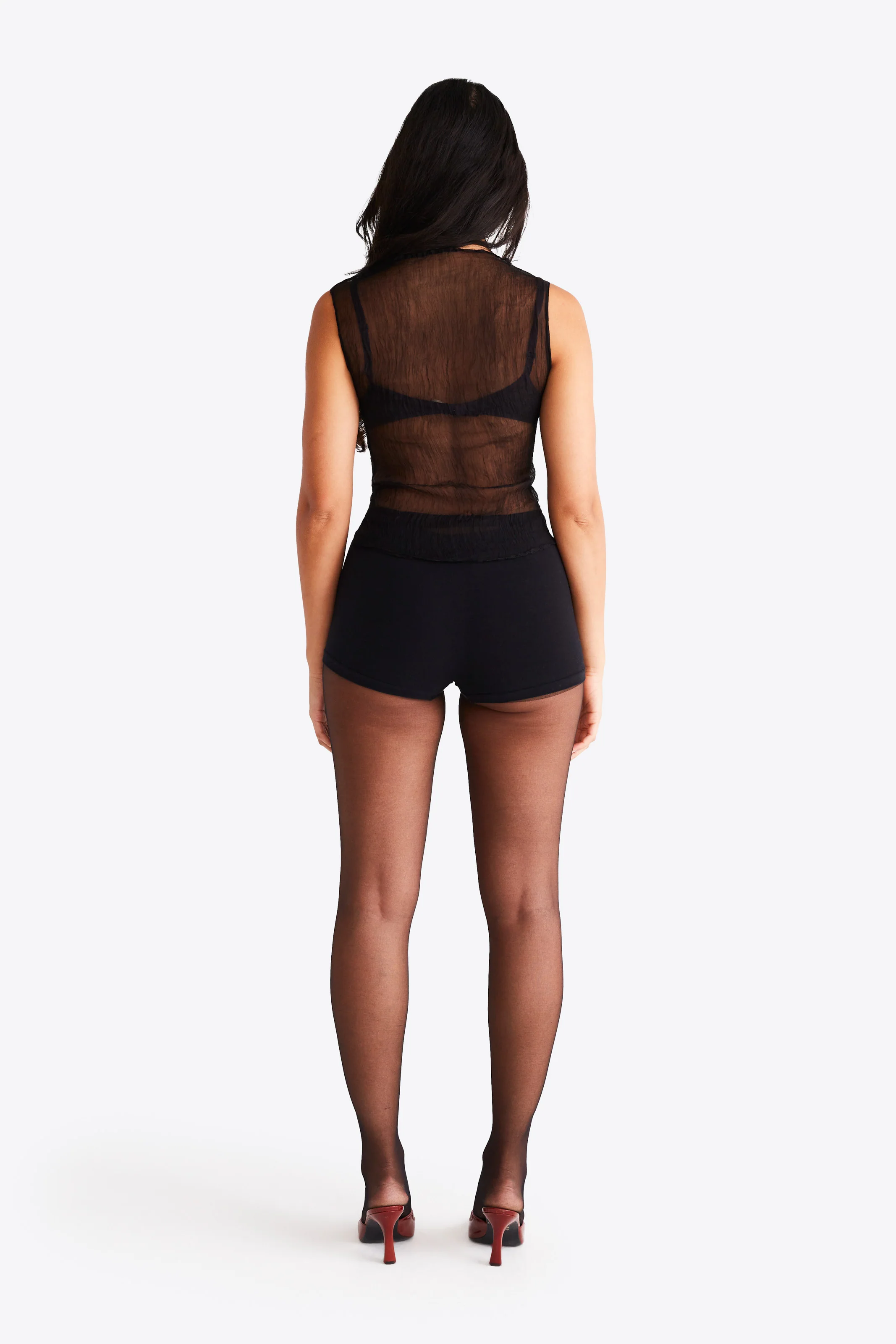 Moya Top - Black Silk - Image 5