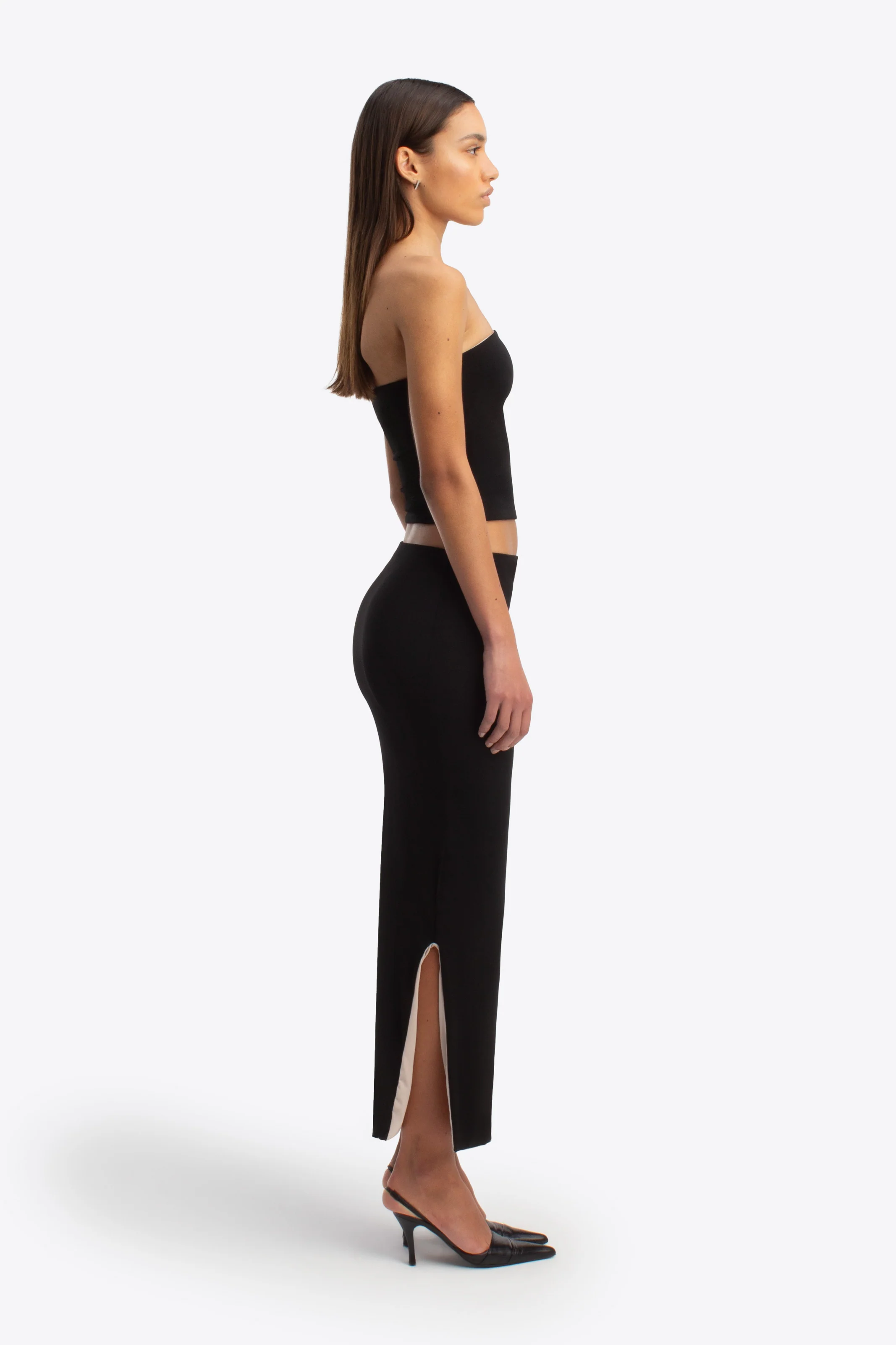 Nova Skirt - Black and Stone - Image 3