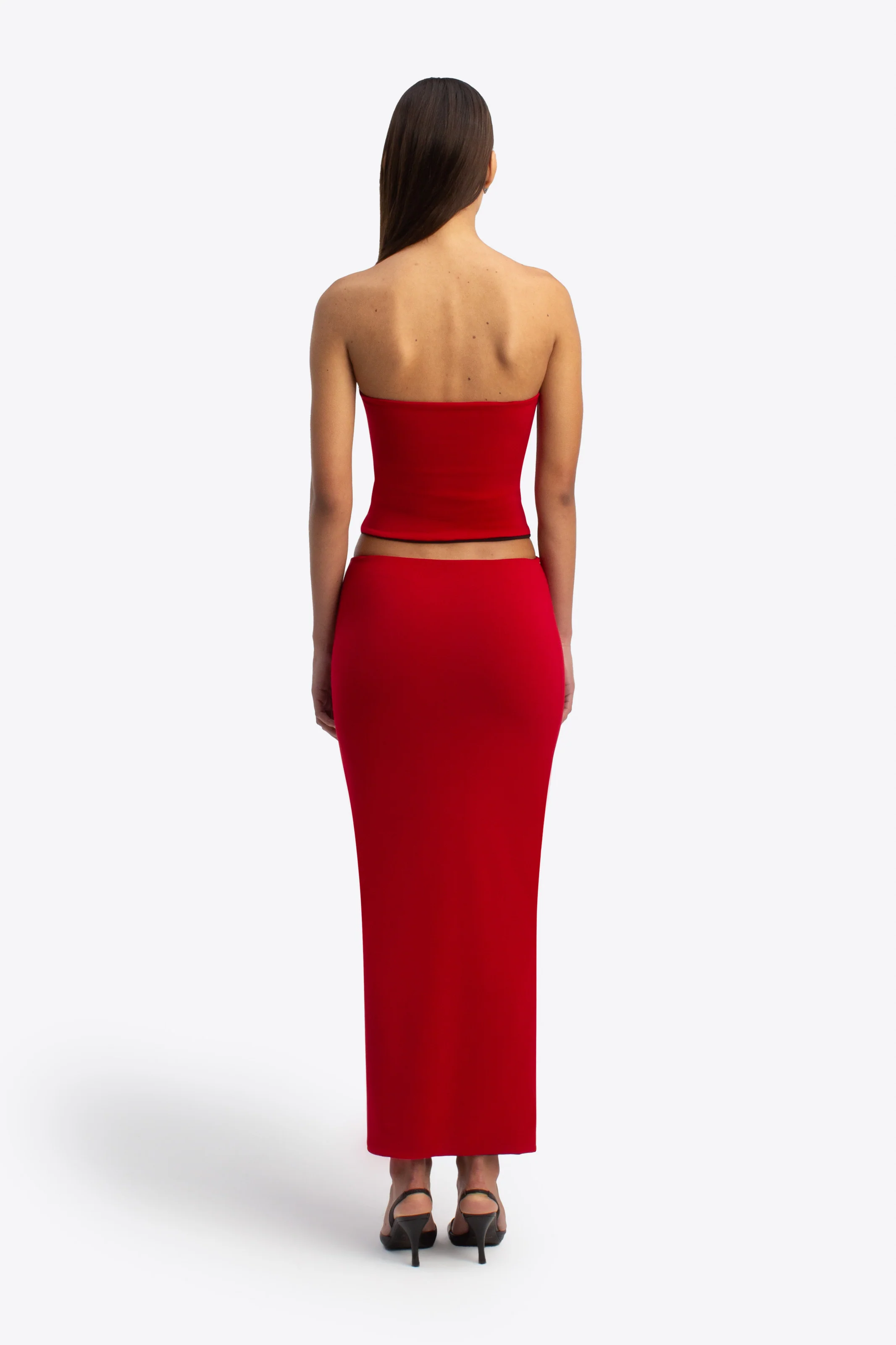 Nova Skirt - Black and Ruby - Image 5