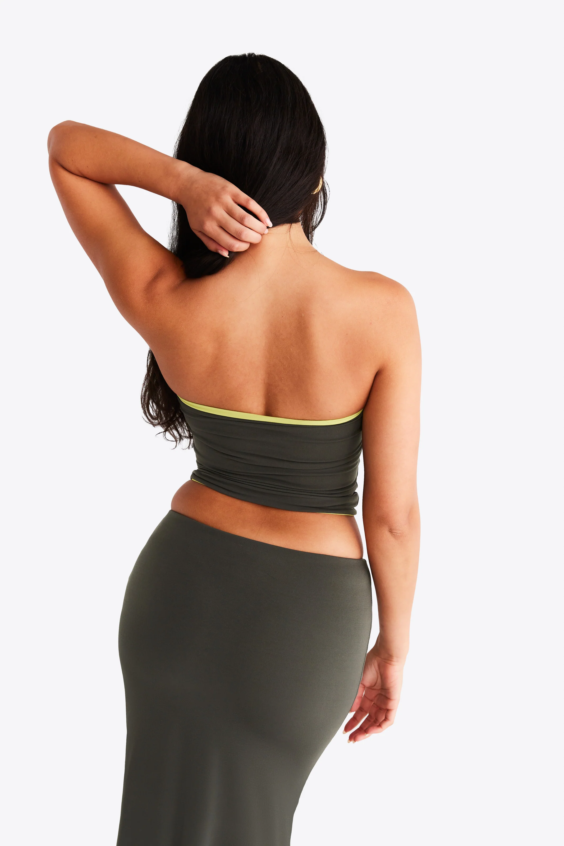 Nova Top - Khaki and Lime - Image 4