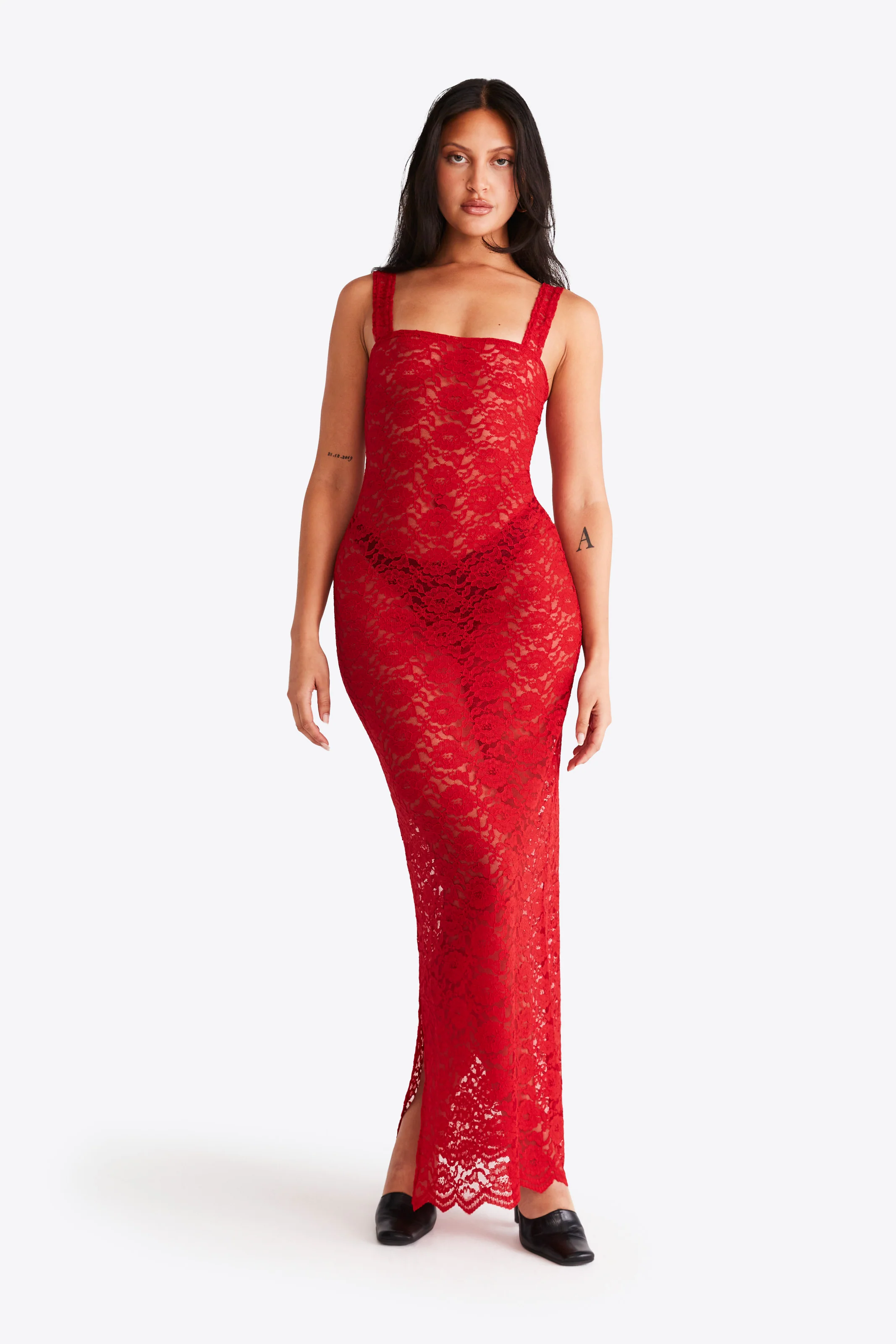 Roya Dress - Scarlet Red - Image 4