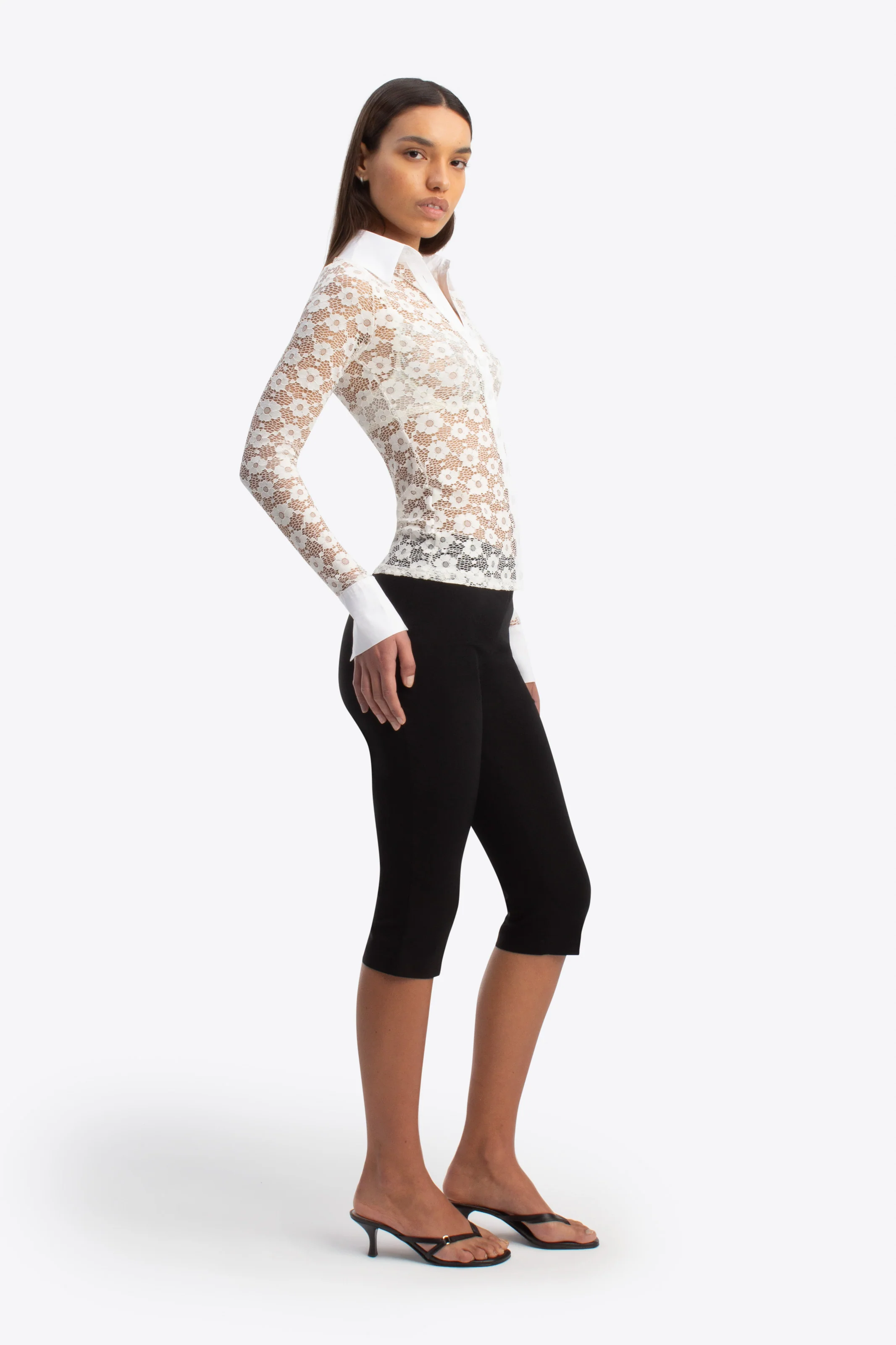Sienna Shirt - Ivory Lace - Image 4